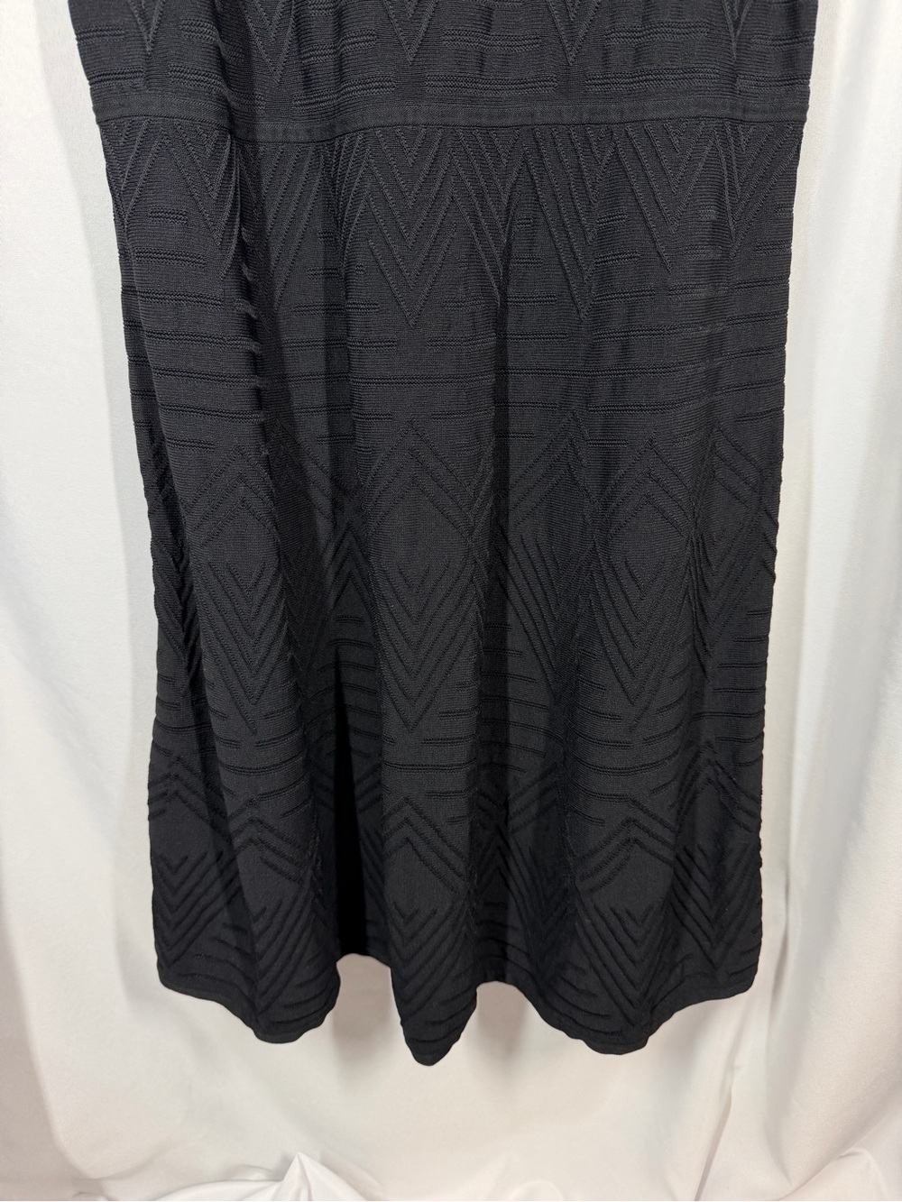 Talbots | Midi Dress Black Short Sleeve Women's Size 2X - Picture 4 of 10